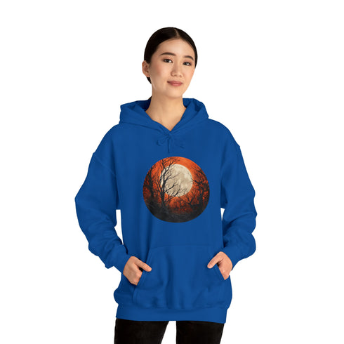 Halloween Harvest Moon - Graphic Hooded Sweatshirt